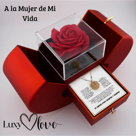 Collar Corazón Trébol | Para Mi Querida Mujer